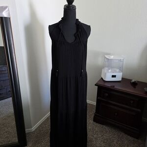 Cato Sleeveless Black Maxi Dress